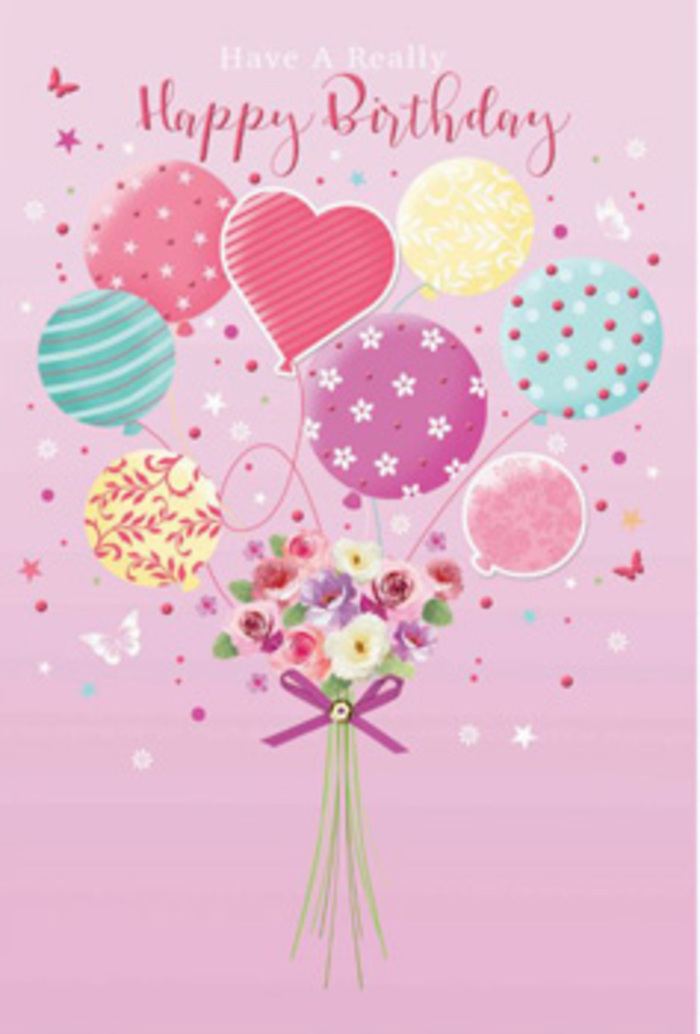In this delicately illustrated birthday scene, the spirit of celebration seems to float over Swiss Cottage with lightness and grace. A soft pink canvas sets a gentle tone, like the rosy glow of evening skies seen from nearby streets, while a bouquet of pastel balloons rises upward at the centre of the design. The balloons are rendered in harmonising shades of fuchsia-tinged pink, pale lemon, mint green, and lavender, each touched with subtle patterns: ribbon-like stripes that twist as if caught by an invisible breeze, tiny dots that shimmer like scattered confetti, and swirling motifs that suggest motion and joy. Below, a petite hand-tied bouquet grounds the composition. It features small roses and daisy-like blossoms, their petals shaded from cream to blush and soft mauve, giving them a velvety, almost three-dimensional effect. The imagined blossoms evoke the feeling of a fresh arrangement created by a seasoned florist at Flower Delivery Swiss Cottage, ready to be brought to a birthday gathering in the local neighbourhood. A satin purple bow embraces the stems, its sheen catching light and echoing the glow that plays across the balloons above. Along the edges of the scene, whimsical butterflies and tiny starbursts hover, as though the entire bouquet and balloon cluster are suspended in a dreamy moment just before the birthday candles are lit. The illustration feels both tender and polished, offering not just a visual of flowers and balloons, but a sense of warmth, thoughtfulness, and the quiet joy of making someone in Swiss Cottage feel truly celebrated on their special day.
